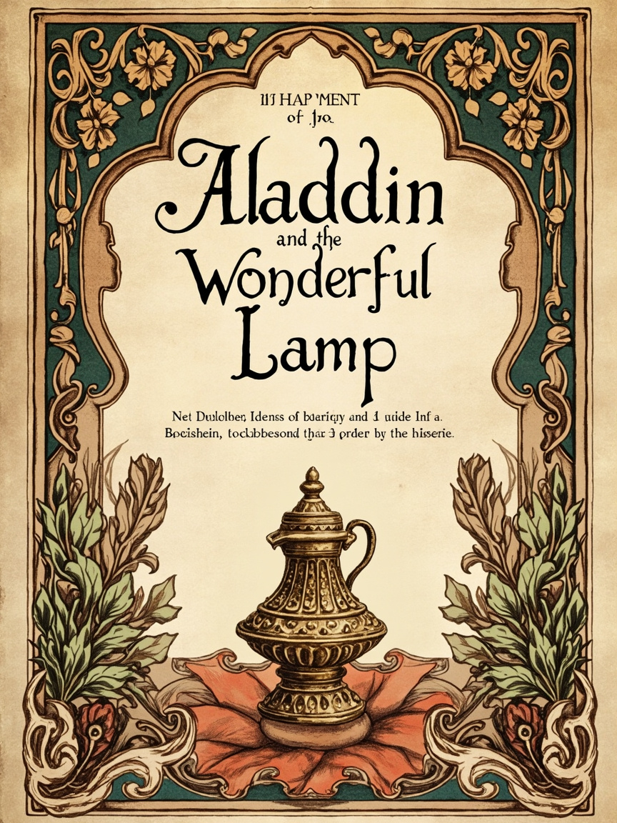 阿拉丁和神灯 封面