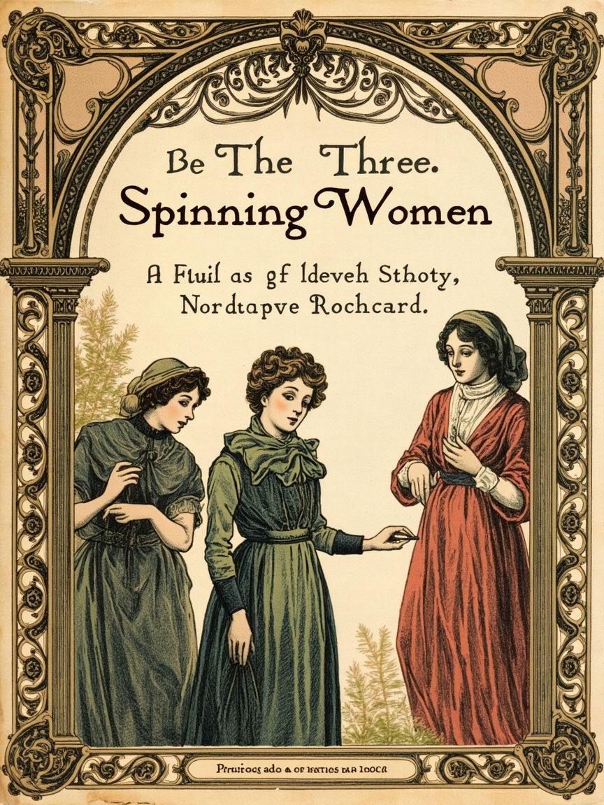 三个纺纱女 封面